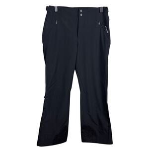 Columbia Women's Titanium Ski Snowboard Pants Black Floral Details Lined Size L